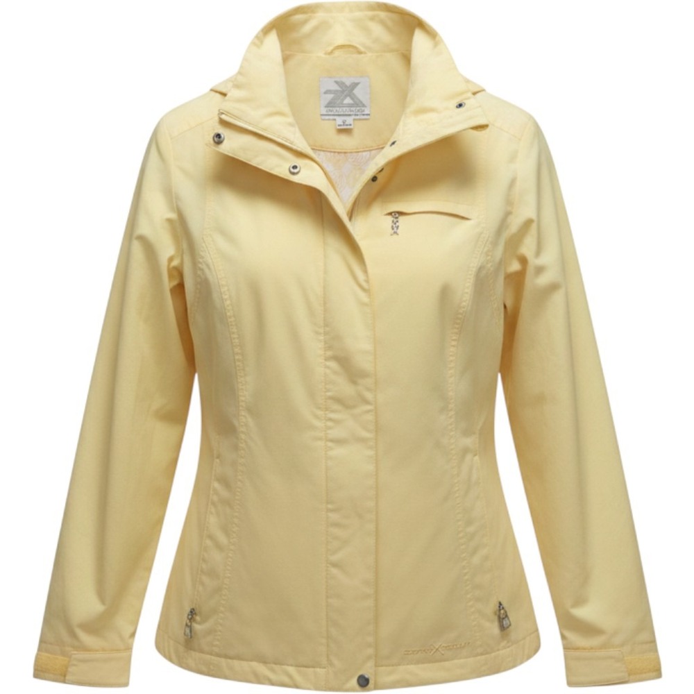 ZeroXposur Platinum Series Yellow Lightweight Hooded Jacket Womens Medium READ